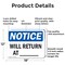 Signmission 18 in W, 12 in H, Aluminum OS-2PACK-NS-A-1218-L-19062 - alternate 3